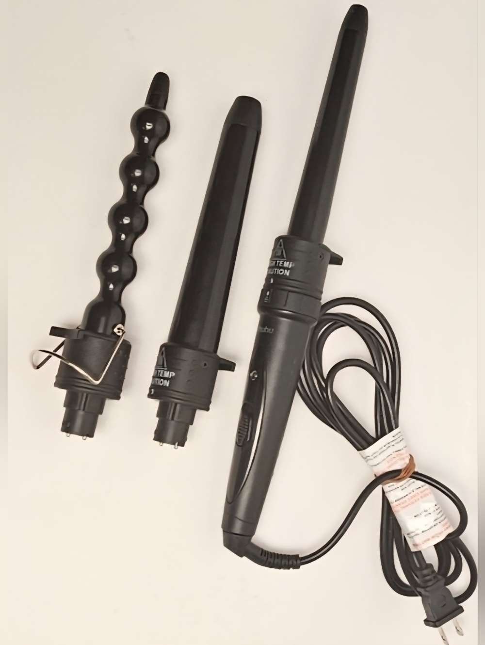Ohuhu 3-in-1 Curling Wand Set Interchangeable Barrels Hair Styling Tool